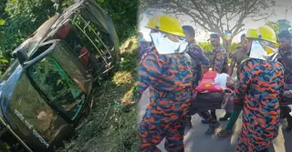 সাজেকে বিজিবির পিকআপ খাদে পড়ে আহত ৩